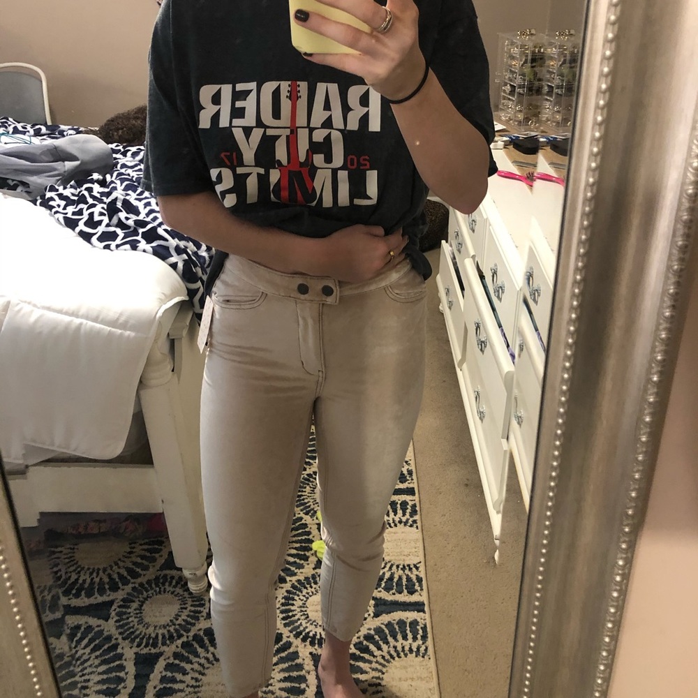 Free people champagne velvet pant